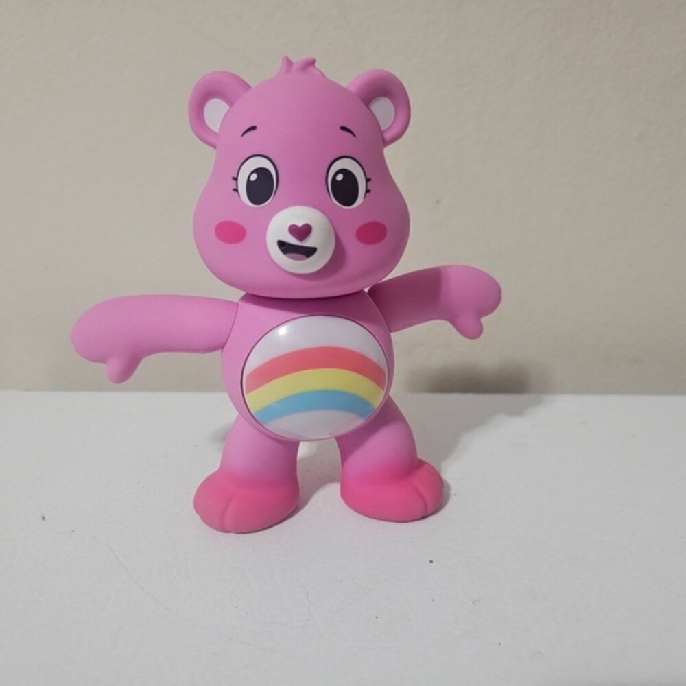 Care Bears Cheer Bear 5 Inch Talking Interactive Figure Pink Tested Works 2020